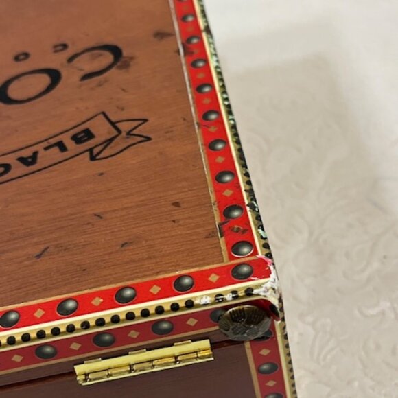 Unique Black Pearl Cobre Copper Cigar Handbag Box Purse Beaded Handle - Picture 13 of 16